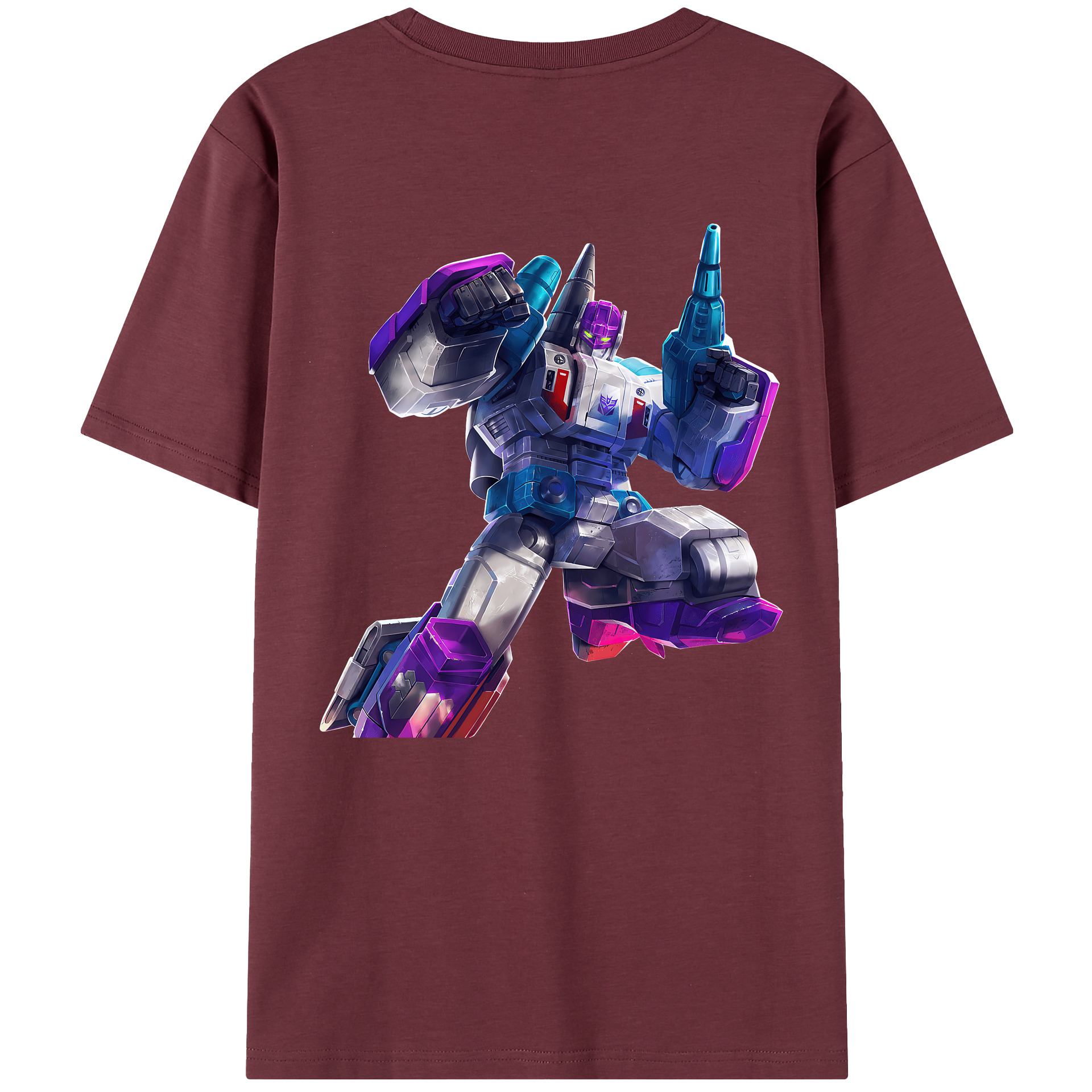 （画像用） Transformers トランスフォーマー 綿100％半袖Tシャツ（背面プリント）